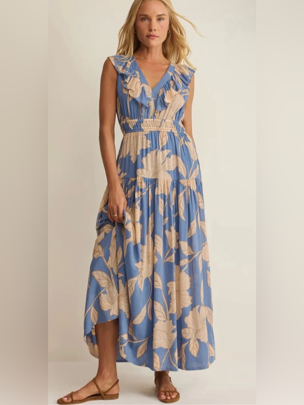 Z Supply Malene Blooming Florals Maxi Dress - Size XS